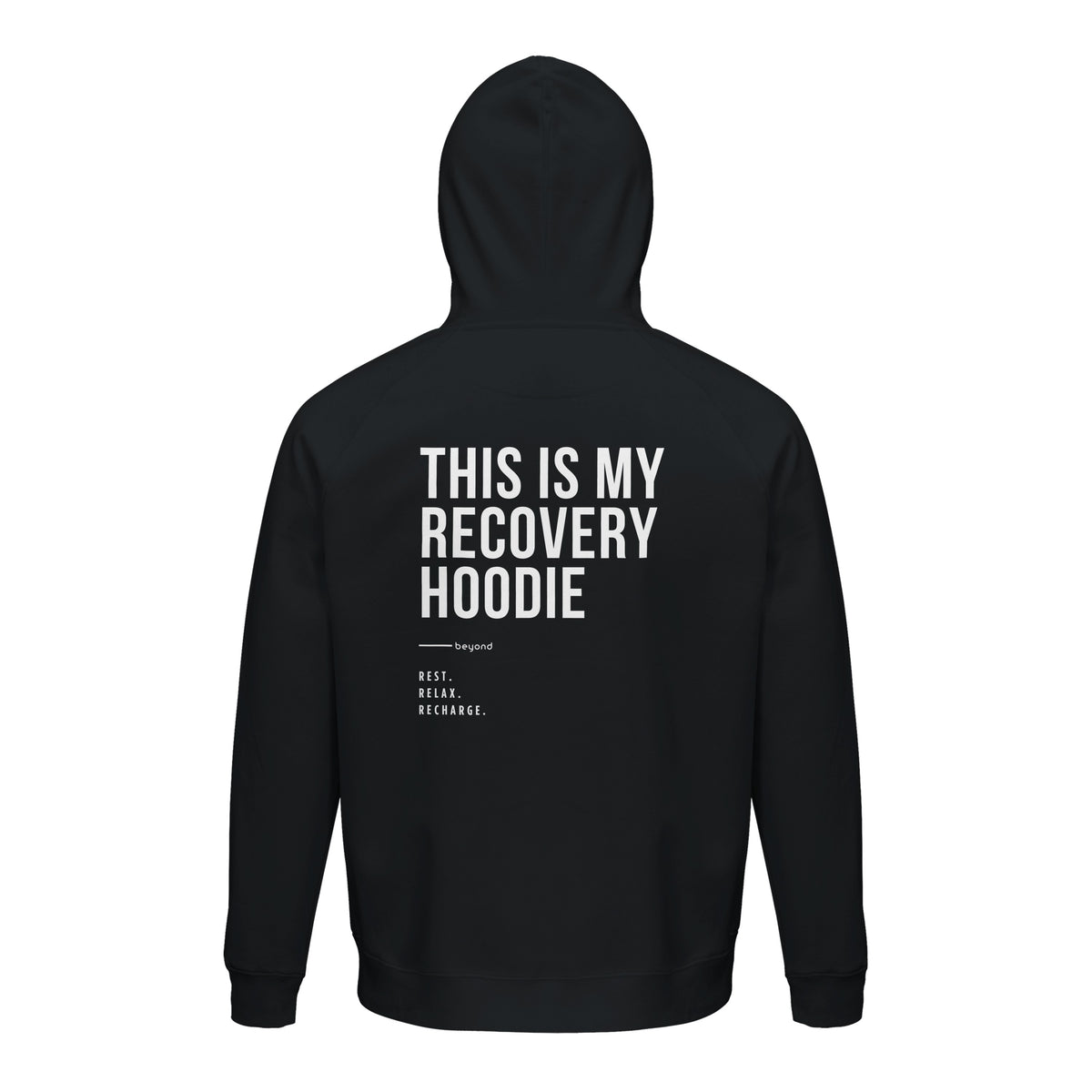 Felpa con cappuccio unisex „This is my recovery hoodie"