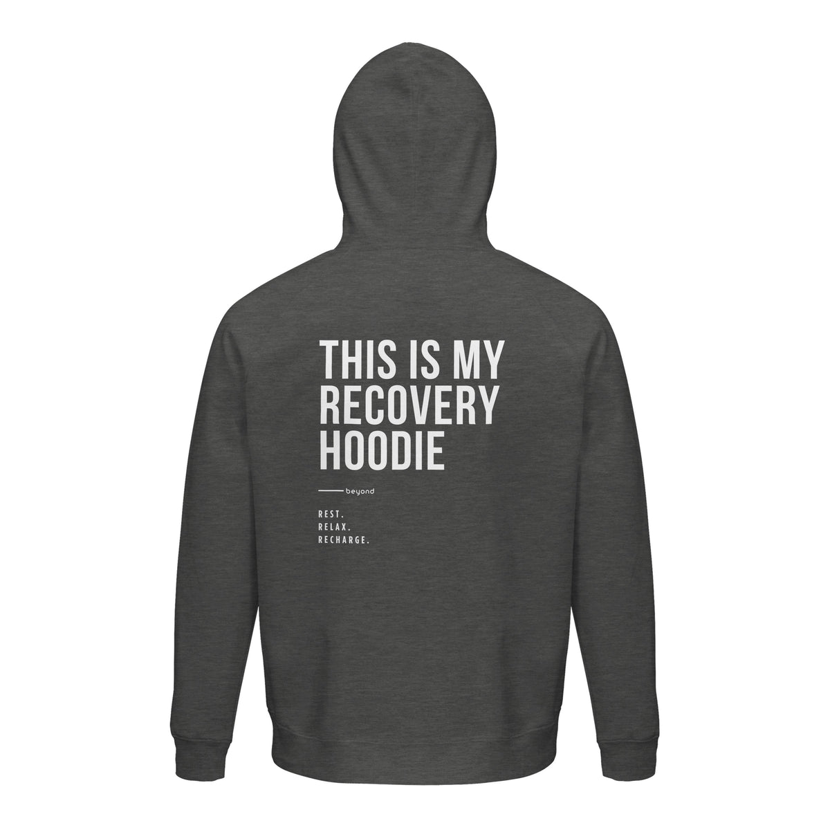 Felpa con cappuccio unisex „This is my recovery hoodie"